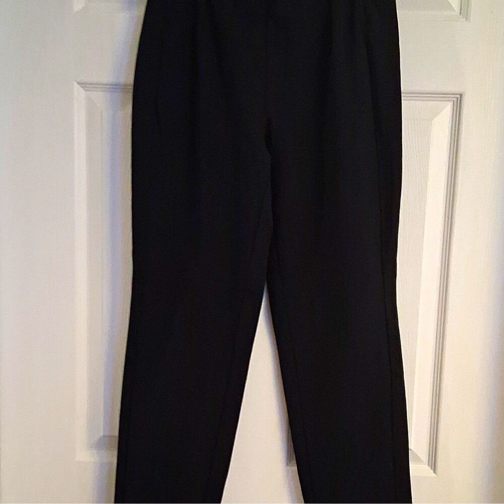 J. Jill Ponte Dress Pants Solid Black Featuring A Slim Leg Design Size PS